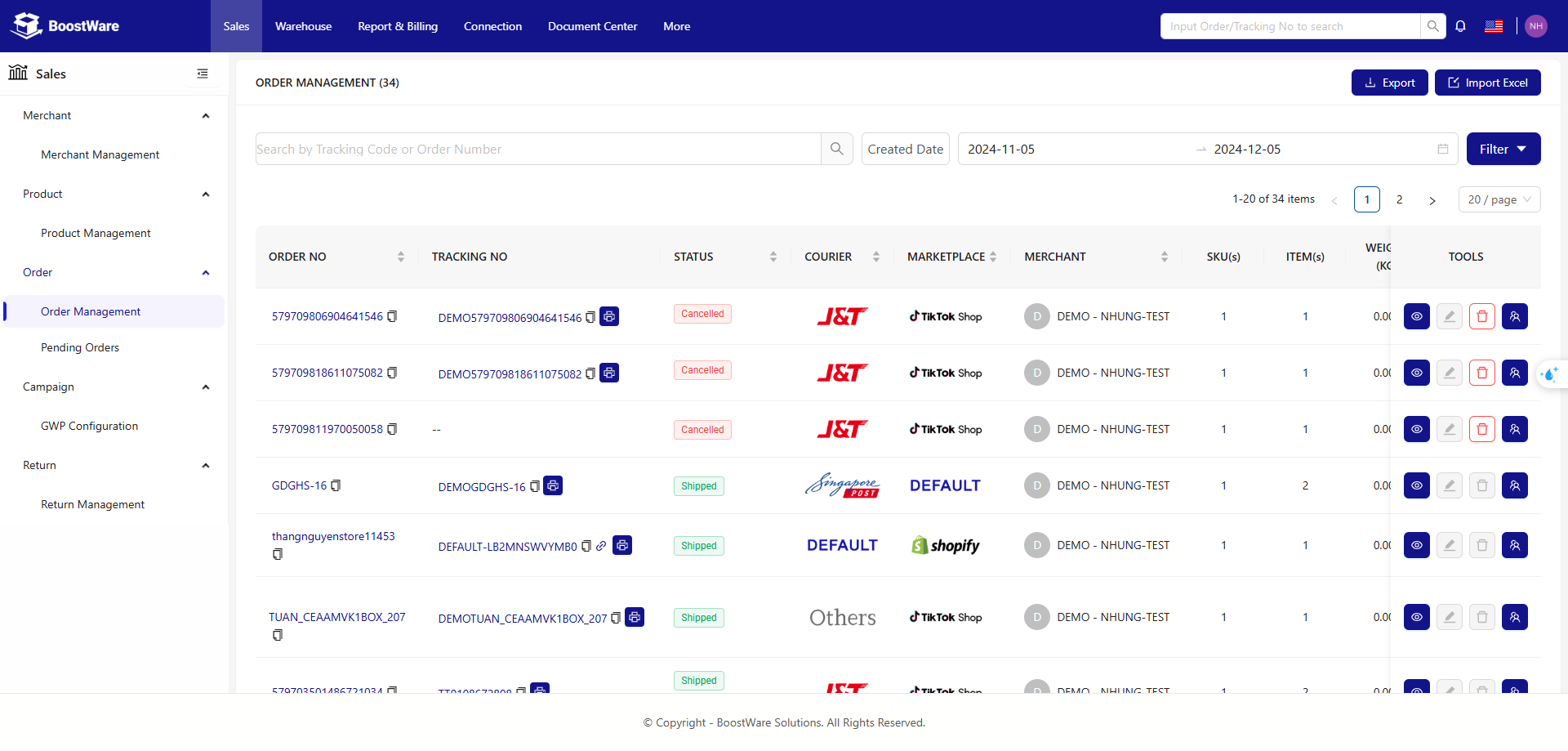 Order Management screenshot 1