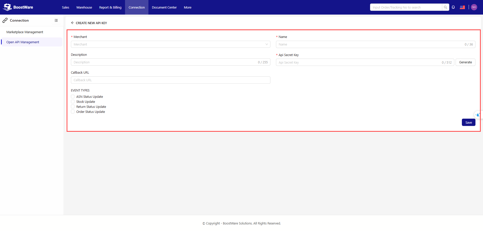 BoostWare API Management screenshot 2