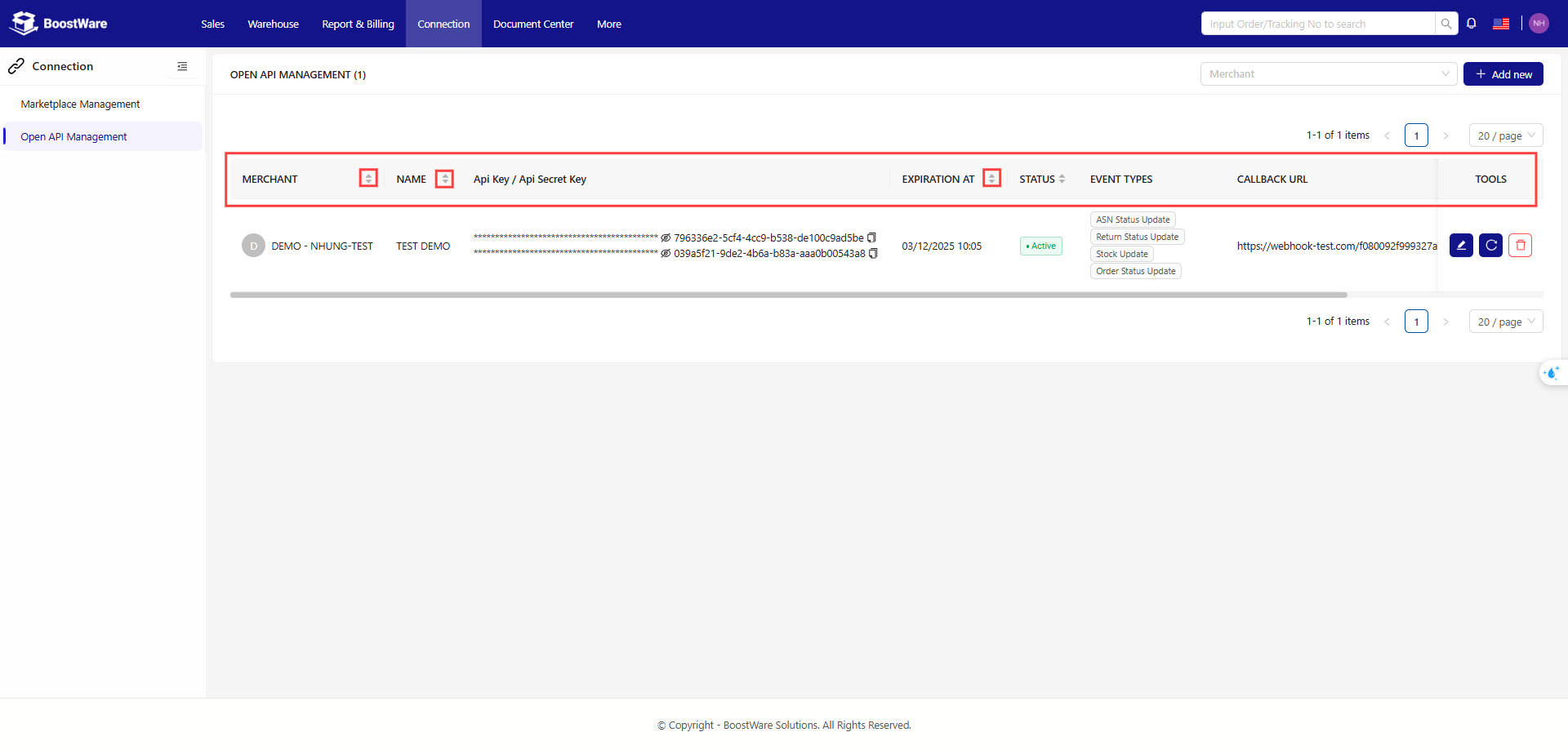 BoostWare API Management screenshot 3