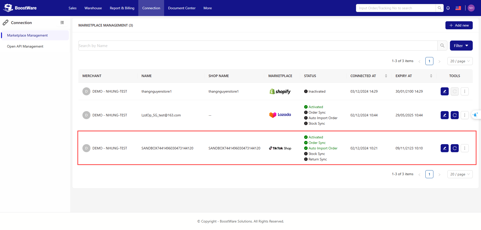 Marketplace Management screenshot 3